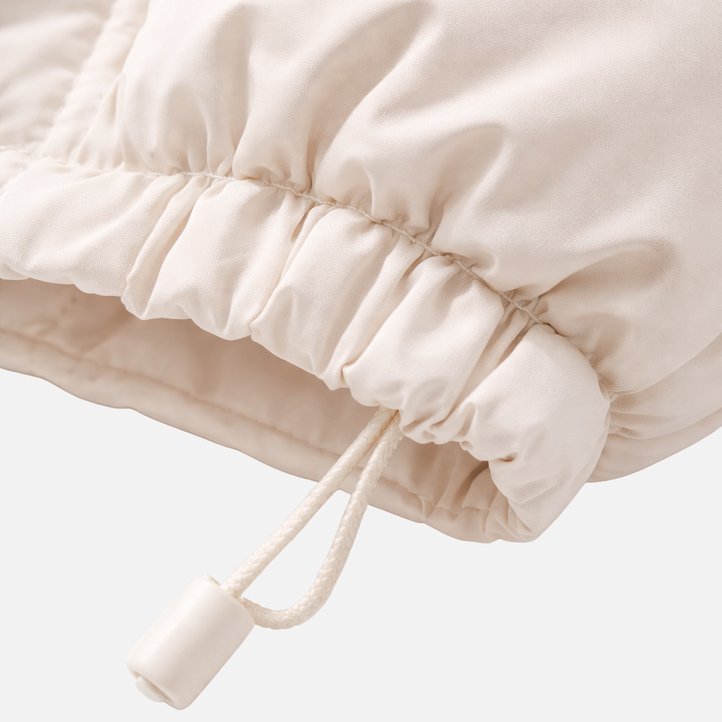 Women's Insulated Hooded Padded Jacket with Zip Closure