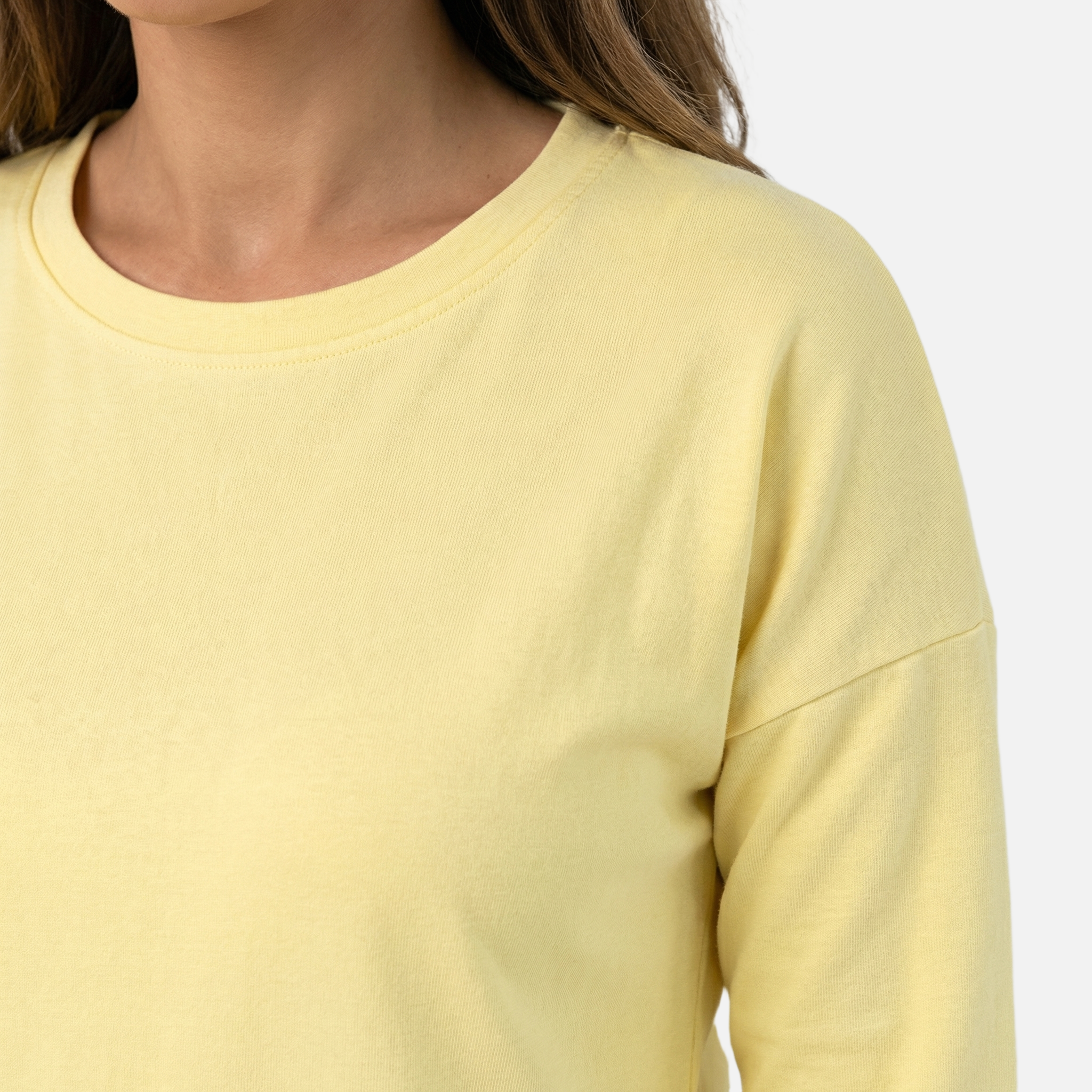 Women's Relaxed Knit Mini Dress with Three-Quarter Sleeves