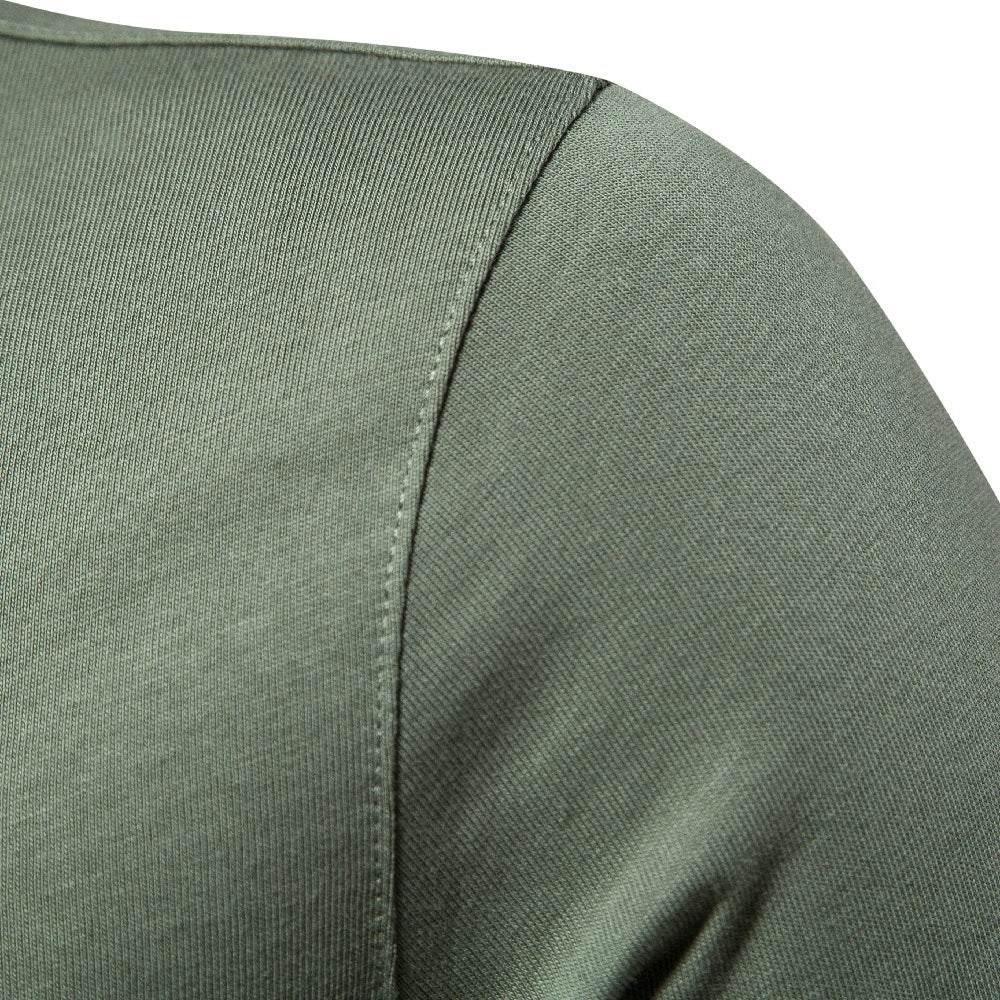 Men's Knit Polo Shirt with Two-Button Placket