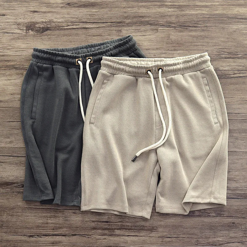 Men's Relaxed Knit Shorts with Drawstring Waist