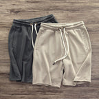 Men's Relaxed Knit Shorts with Drawstring Waist