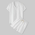 Men's Relaxed Linen Co-Ord Set with Cuban Collar