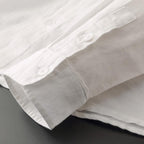Men's Relaxed Linen Hooded Shirt with Drawstring