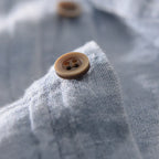 Men's Relaxed Linen Shirt with Rolled Cuffs
