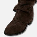 Women's Knee-High Boots with Chunky Block Heel