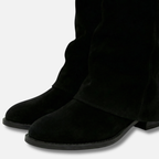 Women's Knee-High Boots with Chunky Block Heel