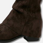 Women's Knee-High Boots with Chunky Block Heel