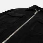 Men's Loose-Fit Suede Jacket with Zip Front