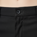 Men's Stretch Straight-Leg Trousers with Belt Loops