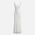 Women's Mermaid Lace Maxi Dress with Sweetheart Neckline