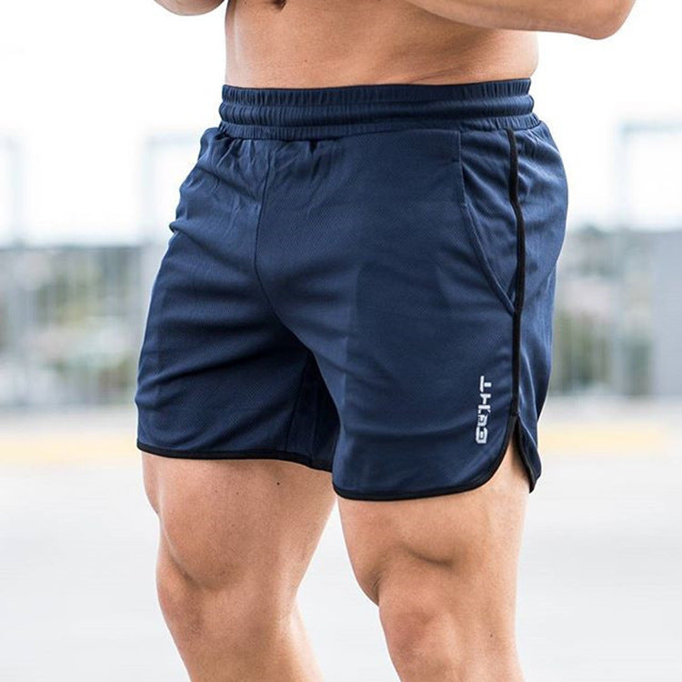 Men's Mesh Knit Swim Shorts with Drawstring Waist