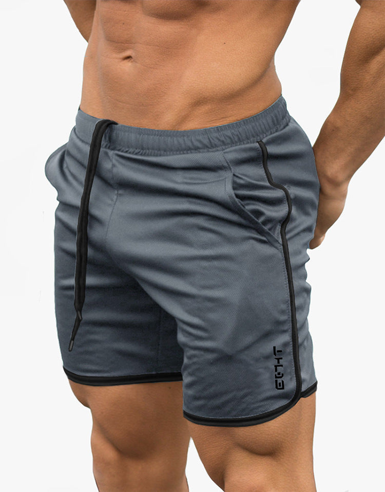 Men's Mesh Knit Swim Shorts with Drawstring Waist