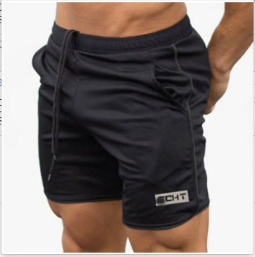 Men's Mesh Knit Swim Shorts with Drawstring Waist