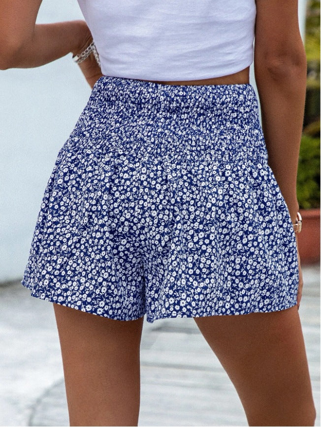 Women's Flowing Mini Skirt with Shirred Waistband