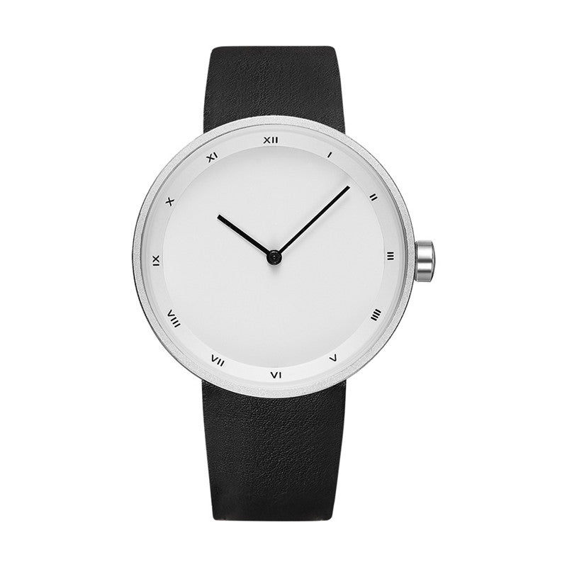 Men's Minimalist Roman-Numeral Watch with Alloy Case