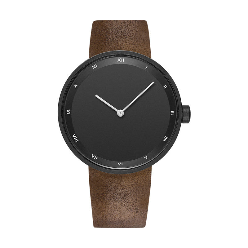 Men's Minimalist Roman-Numeral Watch with Alloy Case