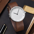 Men's Minimalist Roman-Numeral Watch with Alloy Case