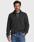Men's Casual-Fit Sweater with Zippered Collar