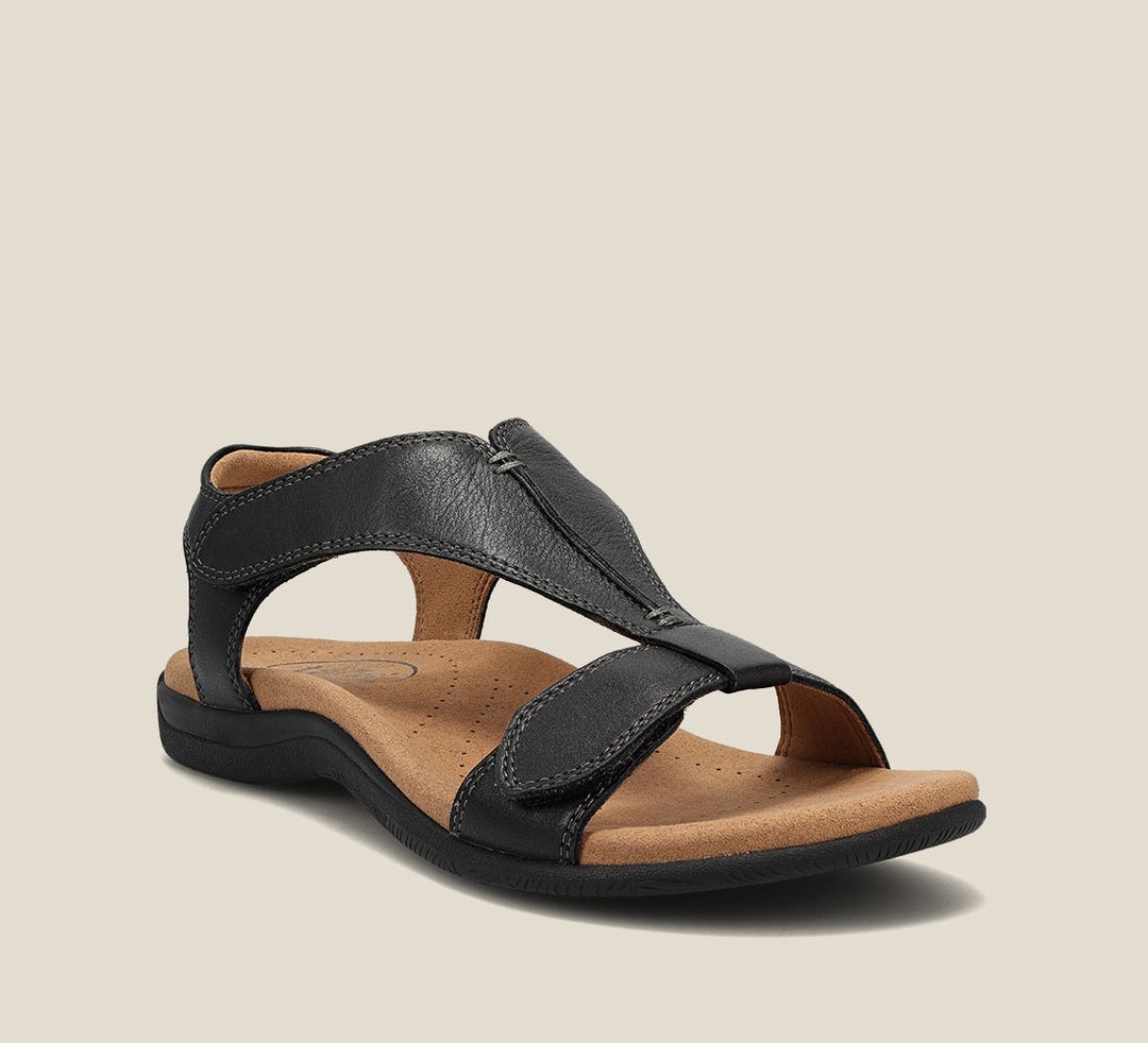 Women's Open-Toe Sandals with Cushioned Insole and Adjustable Straps