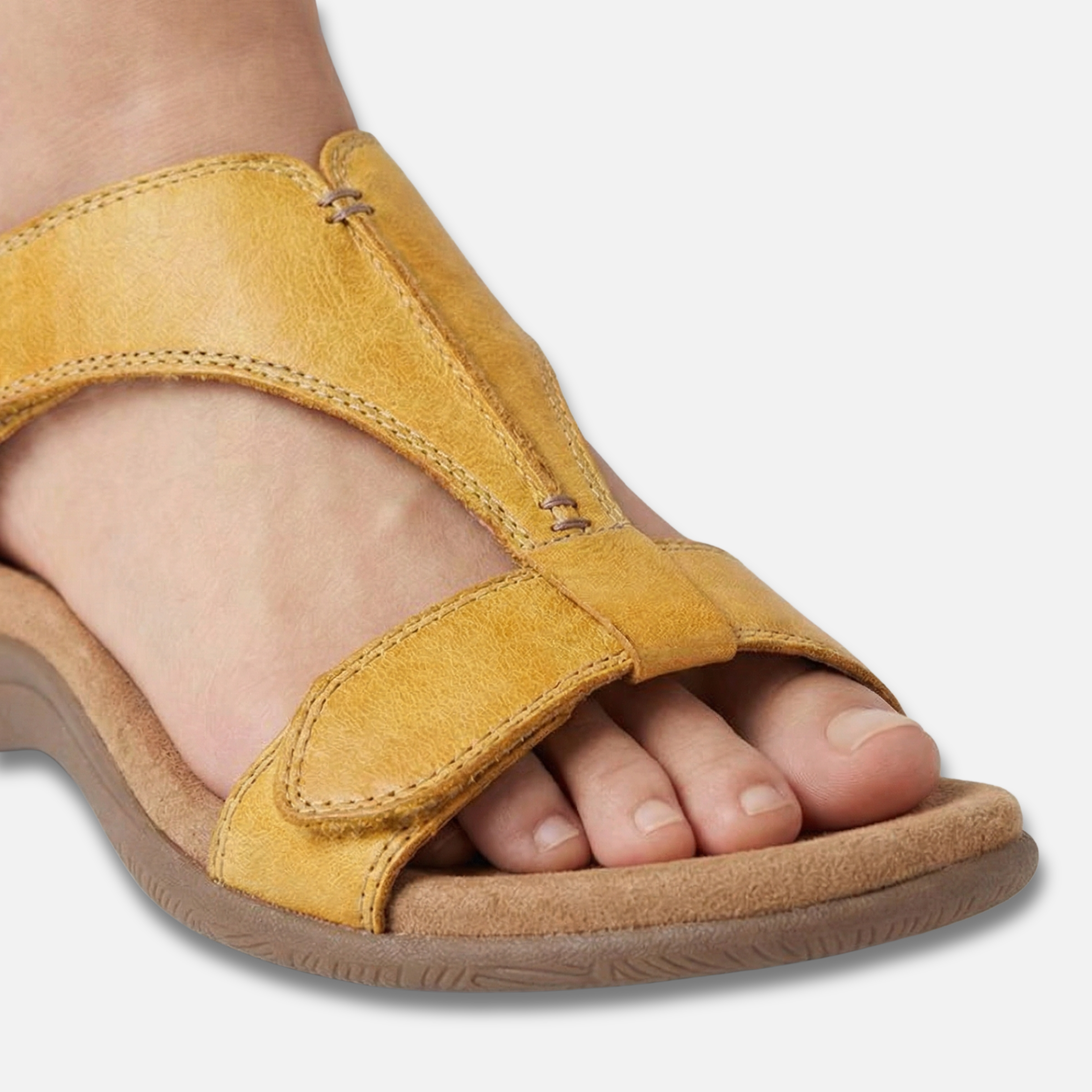 Women's Open-Toe Sandals with Cushioned Insole and Adjustable Straps
