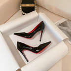 Women's Patent Pointed-Toe Pumps with Stiletto Heel