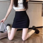 Women's Pencil Mini Skirt with High-Rise Waist