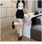 Women's Pencil Mini Skirt with High-Rise Waist
