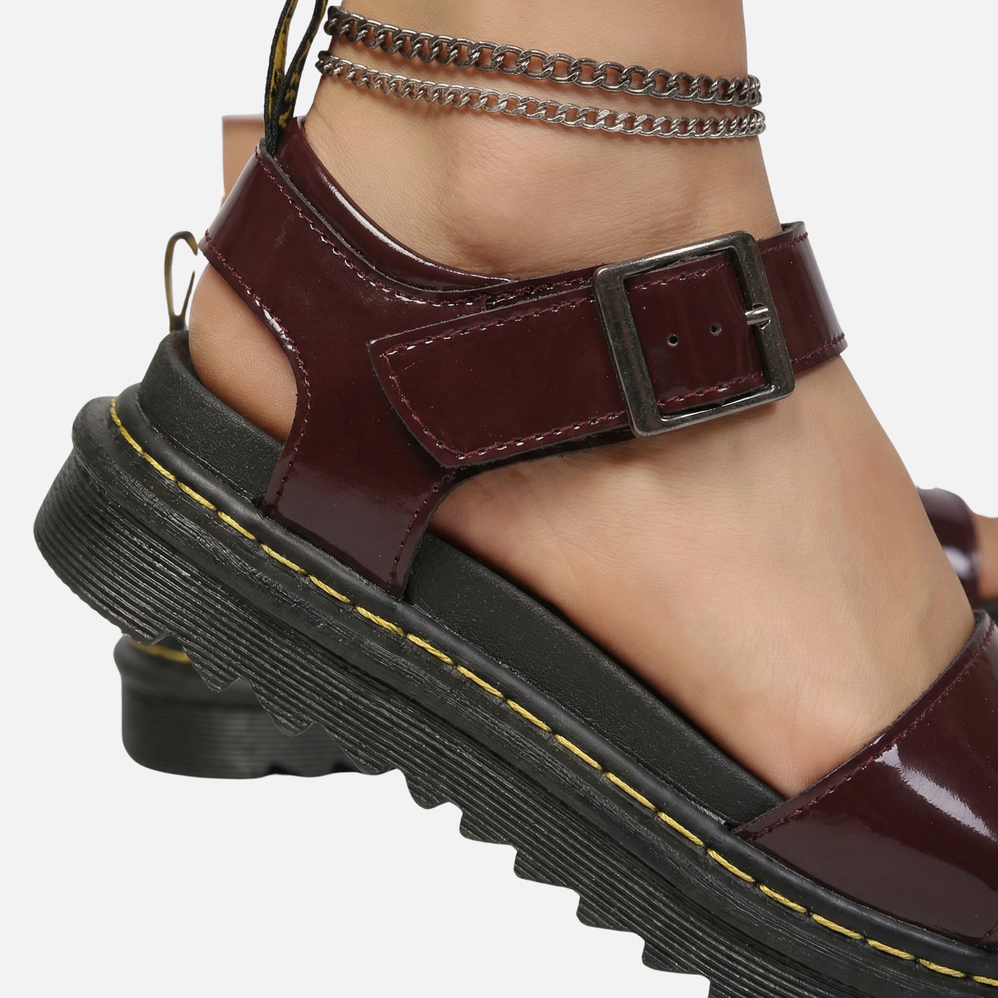 Women's Platform Sandals with Adjustable Buckle Strap