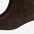 Women's Suede Ankle Boots with Pointed Toe