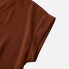 Women's Relaxed Knit Top with Twist-Front V-Neck