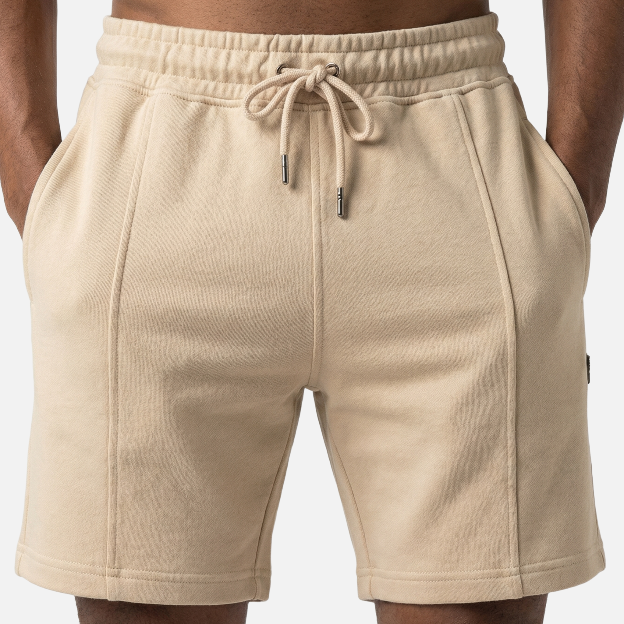 Men's Knit Loungewear Set with Drawstring Shorts