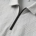 Men's Relaxed Knit Set with Half-Zip Polo