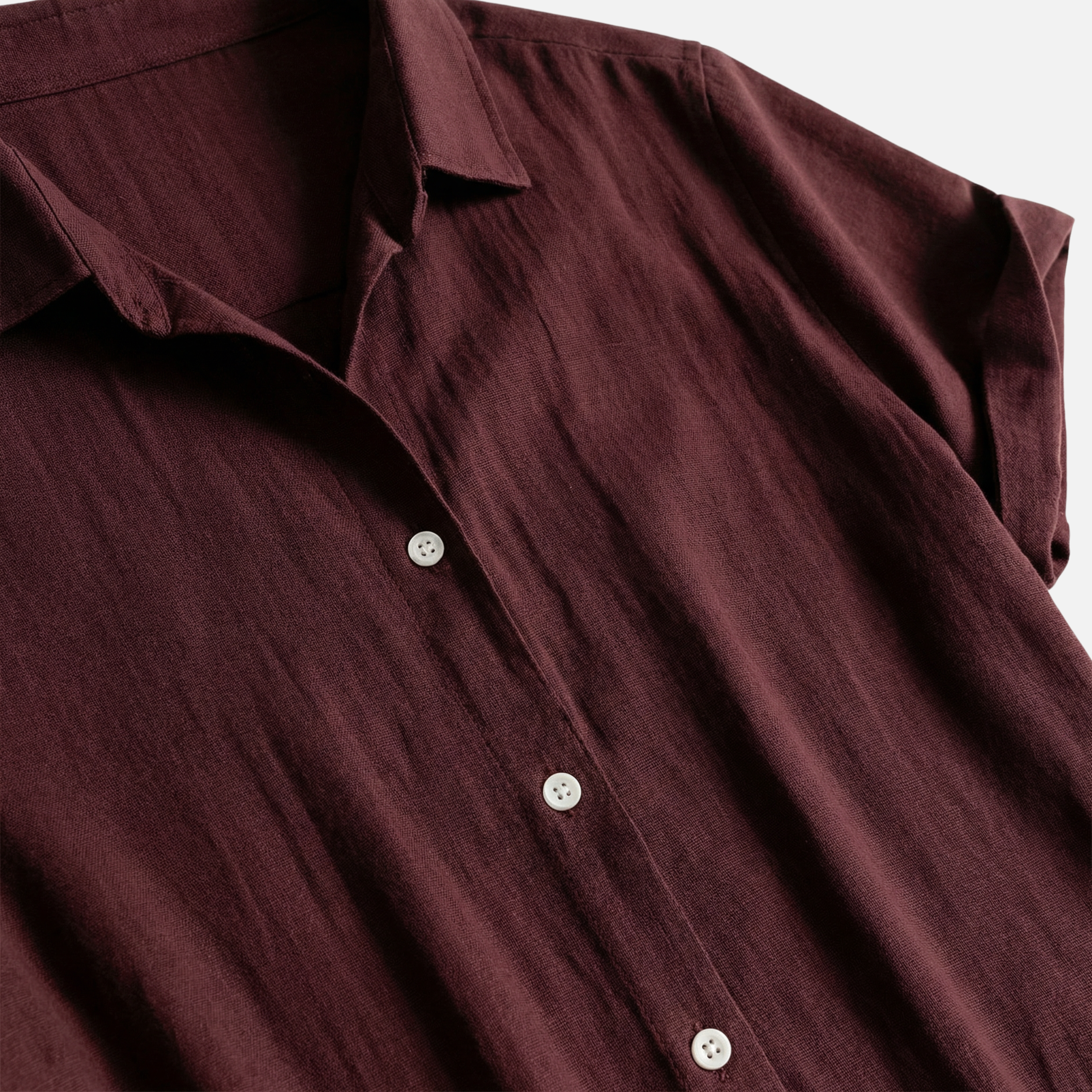 Men's Relaxed Linen Set with Drawstring Waist Trousers