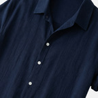 Men's Relaxed Linen Set with Drawstring Waist Trousers