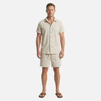 Men's Relaxed Ribbed Set with Drawstring Shorts