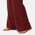 Women's Relaxed Wide-Leg Pants with Geometric Print