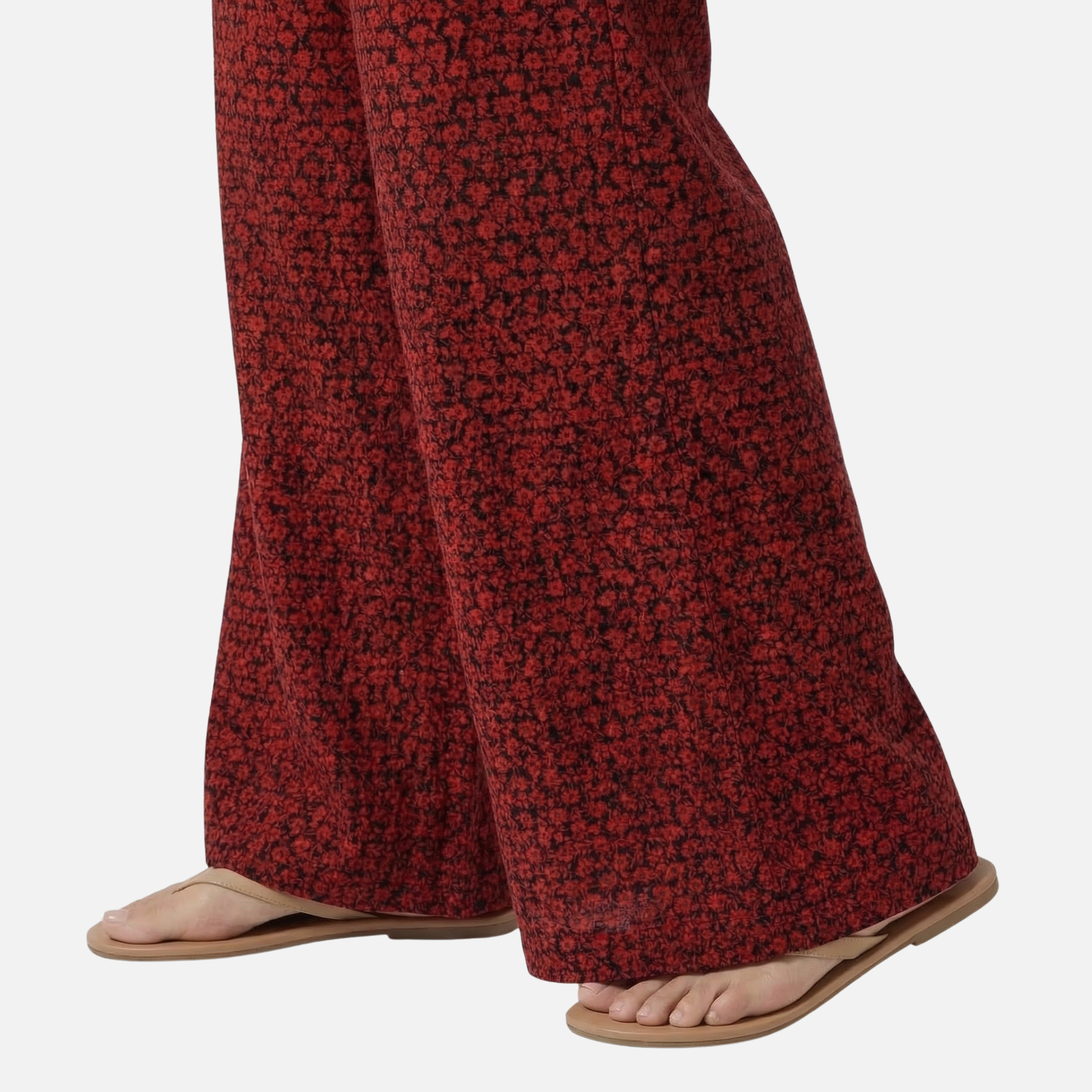 Women's Relaxed Wide-Leg Pants with Geometric Print