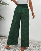 Women's Relaxed Wide-Leg Pants with Geometric Print