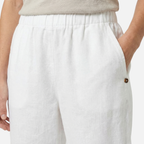 Women's Relaxed Linen Summer Pants with Elastic Waistband
