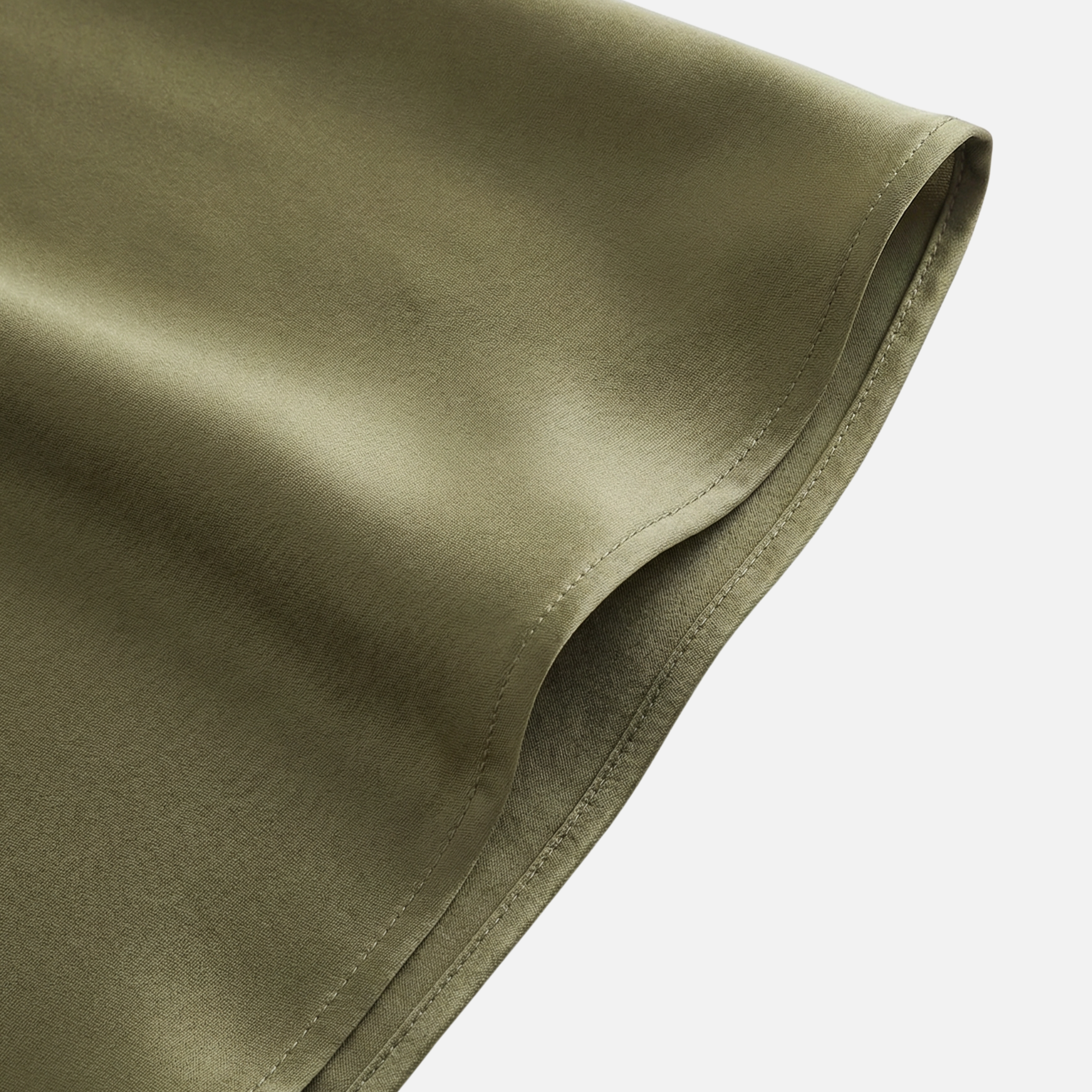 Women's High-Waist Satin Midi Skirt