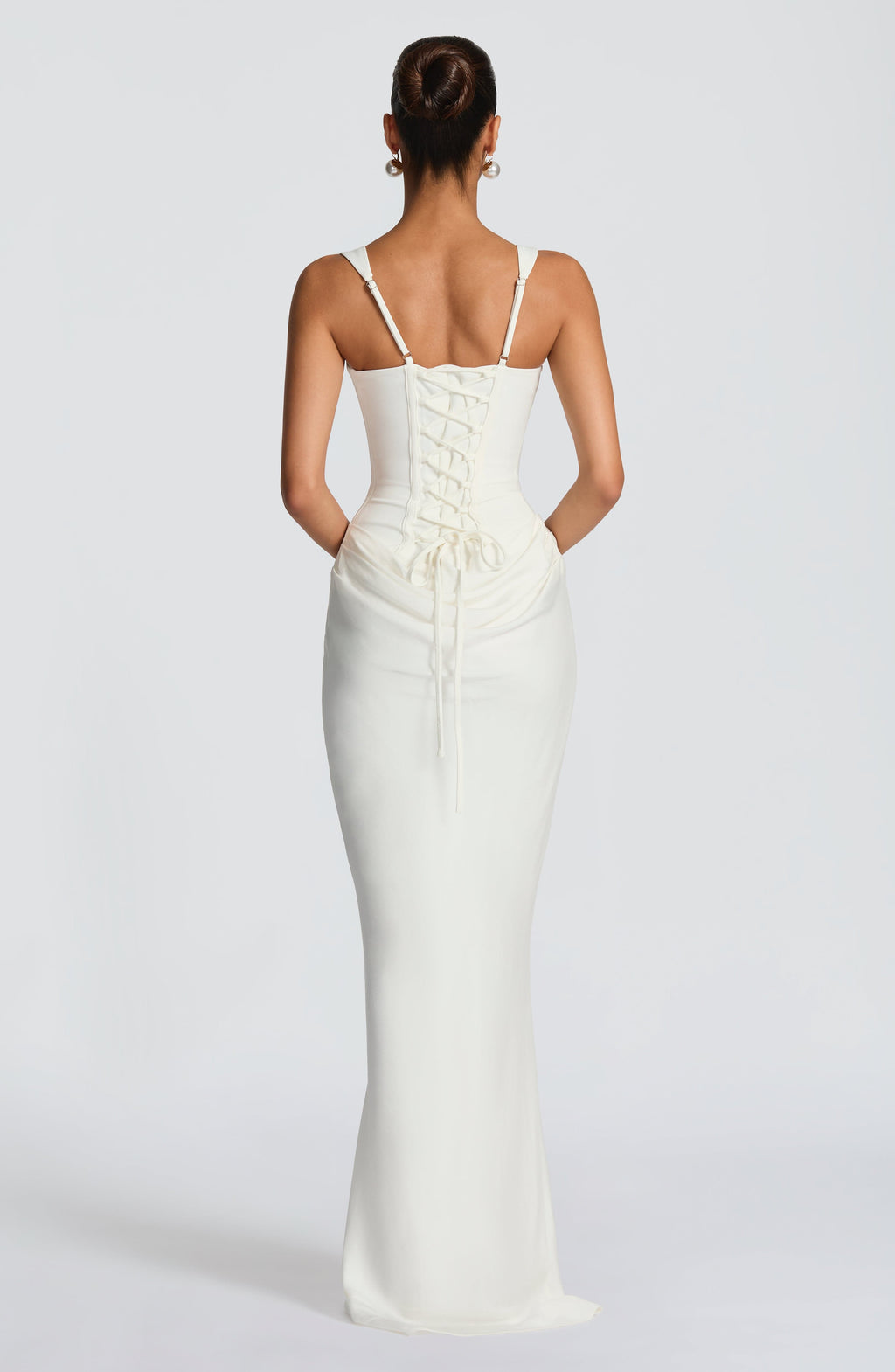 Women's Satin Maxi Dress with Adjustable Spaghetti Straps