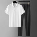 Men's Relaxed Two-Piece Set with Straight-Leg Trousers