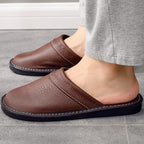 Men's Minimal Slip-On Slippers with Flat Sole