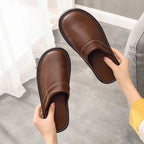Men's Minimal Slip-On Slippers with Flat Sole