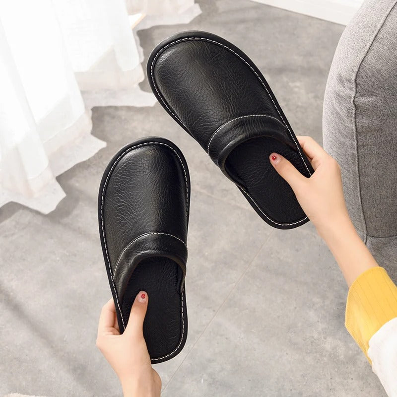 Men's Minimal Slip-On Slippers with Flat Sole