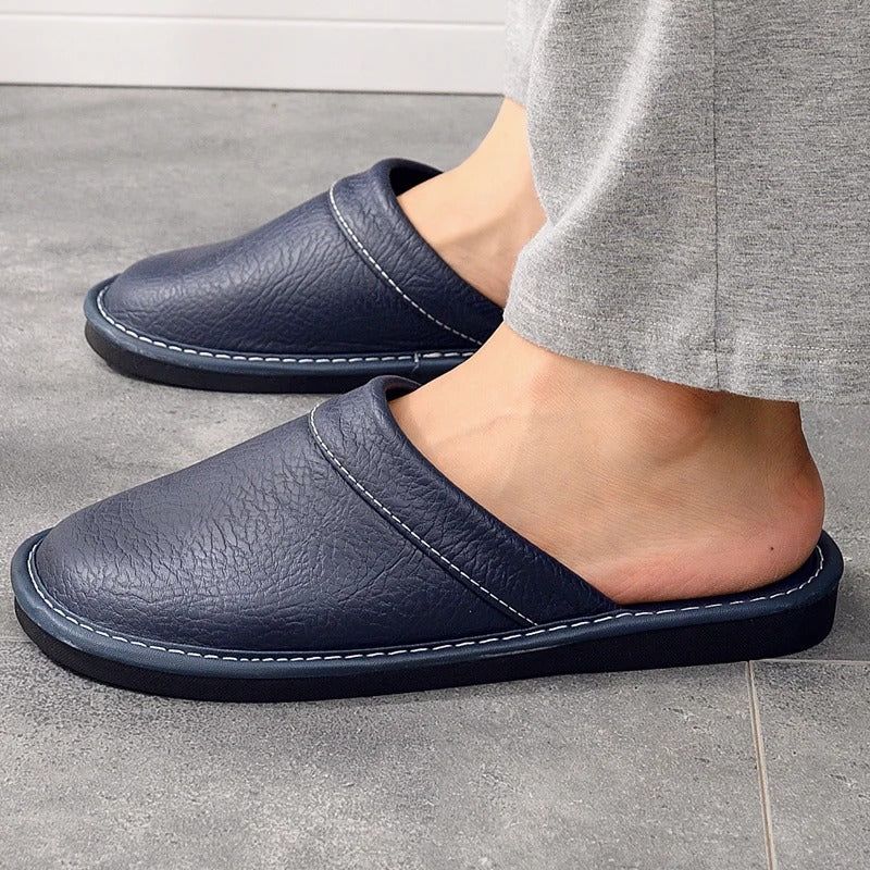 Men's Minimal Slip-On Slippers with Flat Sole