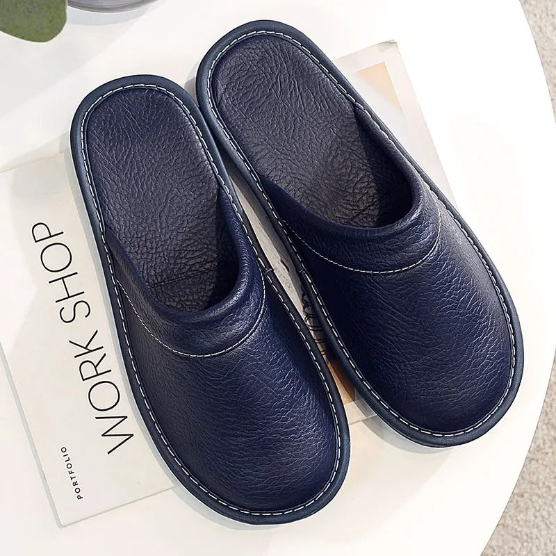Men's Minimal Slip-On Slippers with Flat Sole