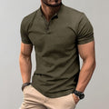 Men's Slim Fit Jersey Shirt with Band Collar