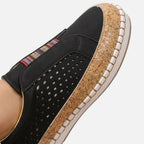 Women's Slip-On Suede Sneakers with Platform Sole