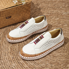Women's Slip-On Suede Sneakers with Platform Sole